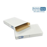 Lot de 10 bo�tes pochettes carton xs - hauteur 3cm - format 140x225 mm