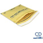 Lot de 100 enveloppes � bulles pro marron cd format 145x175 mm