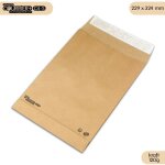 Lot de 50 enveloppes kraft 120g � soufflets c4 - gamme courrier +