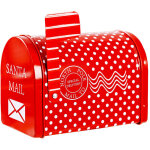 Eosnow christmas mailbox, tin box, children's gift envelope, outdoor house garden decorations