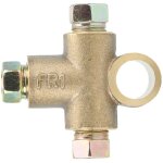 Tonysa t - shirt de frein en forme de t  3 voies avec 3 crous mles union courte m10 tuyau 3 / 16 pouces ...