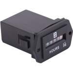 Eosnow jauge d'heure m�canique dc 6 - 80v, pour moteur � essence diesel, g�n�rateur de bateau � moteur ...