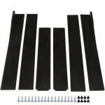 Eosnow jupes lat�rales de voiture 2. 2m, panneau � bascule noir brillant, extensions de ligne inf�rieure ...