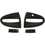 Eosnow poign�e de porte ext�rieure de voiture en fiber de carbone, 4 pi�ces, couvercle de bol de remplacement ...