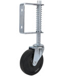 Eosnow roue de portail en caoutchouc de 4 pouces, roulette pivotante � ressort, capacit� de charge robuste ...