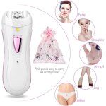 Epilateur electrique femme visage et maillot sans fil rechargeable avec lumi�re et pochette