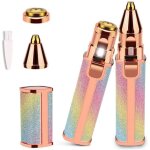�pilateur rechargeable 2en1 pour femmes pour visage et sourcils rasoir �lectrique lumi�re