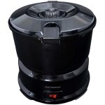 Eplucheuse  pommes de terre lectrique 85w avec essoreuse  salade - robot eplucheur automatique noir ...