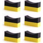 �ponge de nettoyage 6 pi�ces tampons applicateurs de pansement de contour de pneu brillant brillant couleur ...