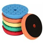 Vurahome - �ponge de polissage, set de polissage, spta 5 pi�ces 150mm hex logic polissage pad �ponge ...