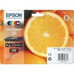Epson 33 pack cartouche noire + noire photo + 3 couleurs pour imprimante jet d'encre Epson 33 pack cartouche noire + noire photo + 3 couleurs pour imprimante jet d'encre
