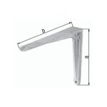 Equerre l. 175mm h. 150mm alu capacit 70kg gah (par 10)