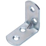 Équerre de chaise avec extrémités arrondies zinguée 30 x 30 x 16 mm set de 40 pièces Équerre de chaise avec extrémités arrondies zinguée 30 x 30 x 16 mm set de 40 pièces