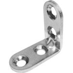Equerre de chaise fer zingu�, h. 3 cm - centrale brico