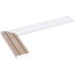 Equerre � chapeau / equerre de menuisier stier aluminium, 250 mm