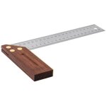 Equerre � chapeau / �querre de menuisier stier palissandre, 90� / 45�, 250 mm
