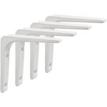 Equerre etagere murale, 4pcs equerre metal 100mm x 100mm equerre charge lourde support etagere murale ...