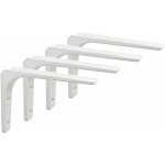 Equerre etagere murale, 4pcs equerre metal 200mm x 150mm equerre charge lourde support etagere murale ...