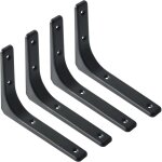 Equerre etagere murale, 4pcs equerre metal 200mm x 150mm equerre charge lourde support etagere murale ...
