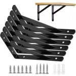 Equerres etageres murale, 6 packs supports querre d'onagre fixation, 15 9. 5 cm cadre flottant de supports ...