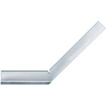 Equerre d'onglet  chapeau, long. des branches : 200 x 130 mm, coupe transversale 25 x 5 mm