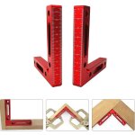 querres de positionnement  90 degrs en alliage d'aluminium, carr de serrage 12 x 12 cm, pinces  ...