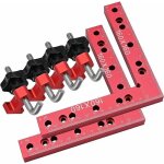[jamais utilis�]�querres de positionnement � 90 degr�s en aluminium de 160 x 160 mm, avec 2 pinces d'angle ...