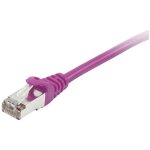 Equip 605551 rj45 c�ble r�seau, c�ble patch cat 6 s / ftp 2. 00 m violet contacts dor�s 1 pc(s) x916322 ...