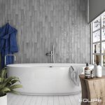 Equipe - fa�ence effet zellige gris manacor 6, 5x40 mercury grey (1m�) - les carreaux de jean