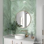 Equipe - fa�ence effet zellige manacor 6, 5x40 mint (1m�) - les carreaux de jean