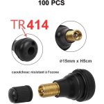 Lot de 100 valves tr414 pour pneumatiques tubeless voiture Lot de 100 valves tr414 pour pneumatiques tubeless voiture