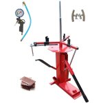 D�monte pneu manuel auto moto jusqu'� 21' + 60 m�ches pneu + 1 pistolet gonfleur + 2 protections jante ...