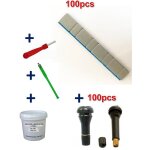 Equipement express sicoba - kit 100 plombs masses d'equilibrage adhsives 4x5g + 4x10g + 100 valves tr413 ...