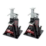 Paire de chandelles hydrauliques crics bouteille 3t : ideal pour camping - car - caravane