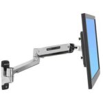 Ergotron lx sit stand bras mural acier inoxydable