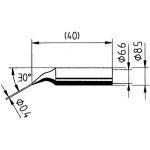 Ersa 0842id panne de fer  souder forme de crayon, ersadur contenu 1 pc(s)
