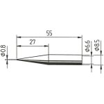 842 sd panne de fer  souder forme de crayon, rallonge taille de la panne 0. 8 mm contenu 1 pc(s) - ...