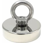 Ersandy - aimant n�odyme 140 kg force diam�tre 60 mm, aimants avec anneaux de levage puissant pour l'industrie ...