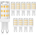 Ersandy - ampoule led g9 3000k blanc chaud 3w, ampoule led � douille g9 � deux broches (�quivalent halog�ne ...