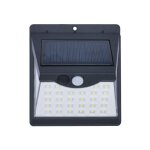 Applique solaire avec d�tecteur de mouvement pour l'ext�rieur - panneau solaire rechargeable avec 3 modes ...