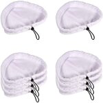 Ersandy - balai vapeur 8 pi�ces lingette microfibre microfibre pads de nettoyage vapeur pi�ces de rechange ...