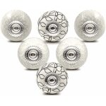 Ersandy - bouton de meuble porcelaine poignee commode ceramique boutons de porte vintage pour placard ...