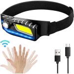 Ersandy - lampe frontale rechargeable, lampes frontales ultra puissante running, 1500 lumix 6 modes usb ...