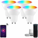 Ersandy - lot of 4] ampoule led gu10 5w, gu10 alexa, rgbw 3000k - 6500k, [contrle app] [contrle vocal], ...