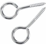 Ersandy - m5 65 piton � visser anneau en acier inoxydable 304 vis mouton oeil rond auto taraudeuse anneau ...