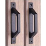 Ersandy - poign�e en bois 19. 6cm de traction de porte de porte de grange de poign�e de porte de porte ...