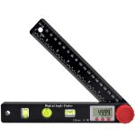 Ersandy - r�gle d'angle num�rique rapporteur r�gle niveau � bulle goniom�tre num�rique 230mm jauges d'angle ...