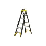 Escabeau 4 marches isolant en fibre de verre: hauteur de travail max. de 2. 12m - 462804
