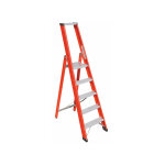 Matis�re - escabeau 7 isolant en fibre de verre avec bac porte - objets et garde - corps - scav026 / ...