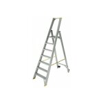 Matis�re - escabeau 8 marches grande plateforme - hauteur max. de travail 3. 69m - 9308